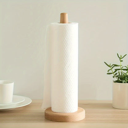 Bamboo Tissue Holder Storage Rack - DECO