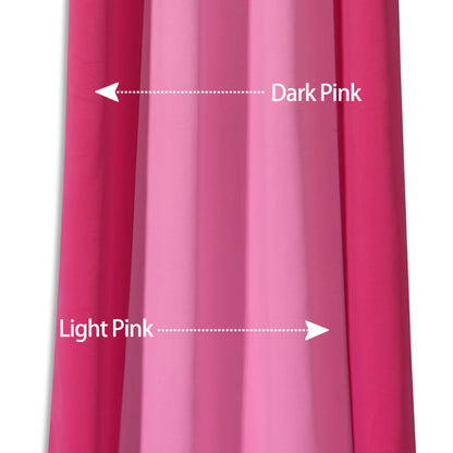 Double Color Block Blackout Curtains