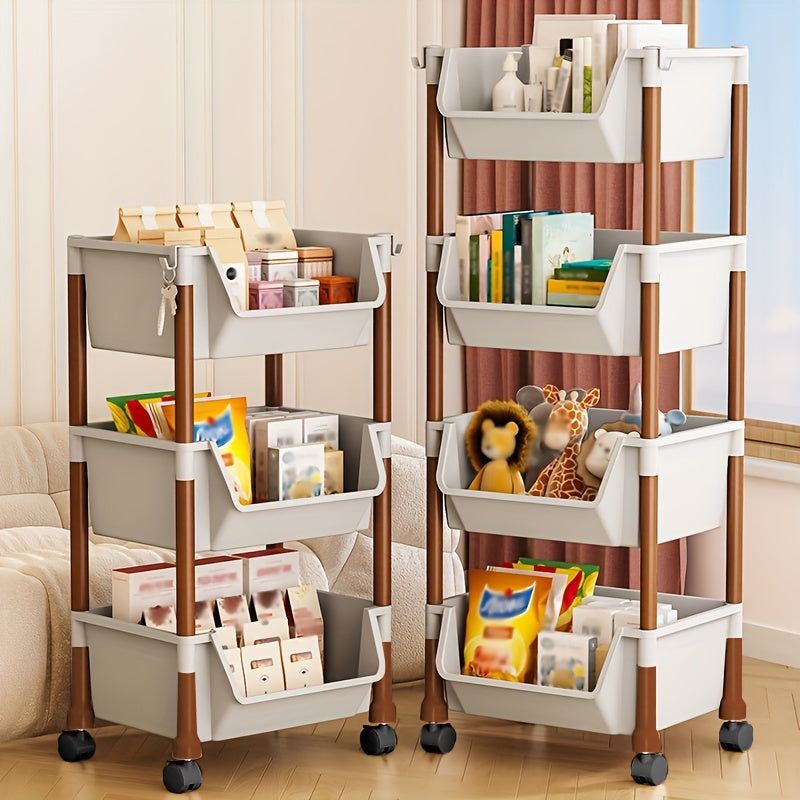 Rolling Storage Cart with Wheels - DECO