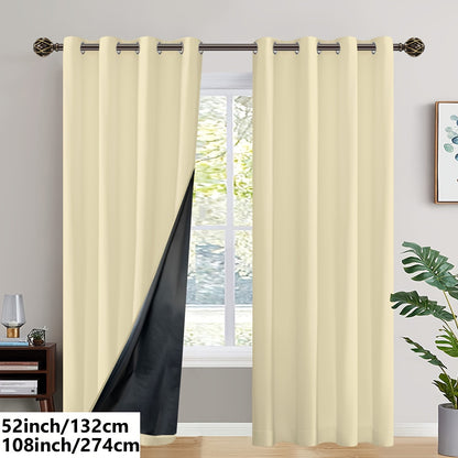 Insulated Blackout Curtains (2 pcs)