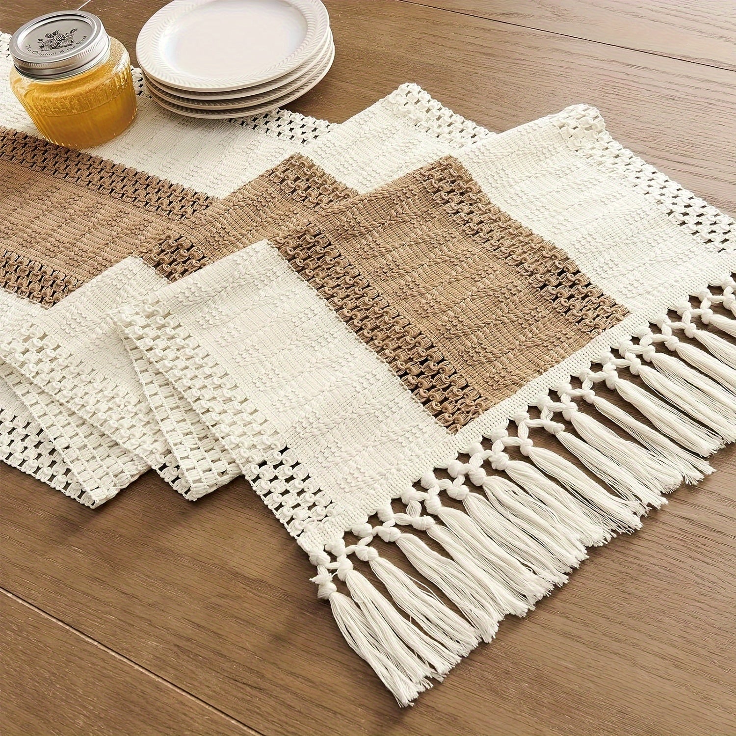 Table Runner with Tassels - DECO