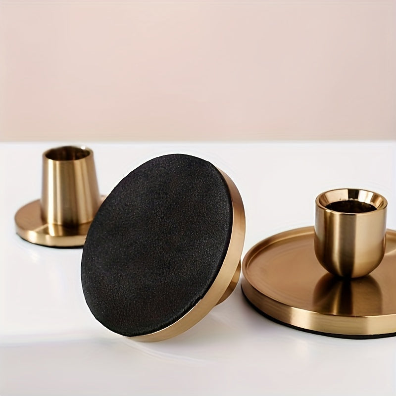 Metal Golden Candle Holder - DECO