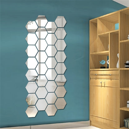 Self-Adhesive Mirror Wall Stickers (12/24/36 pcs) - DECO