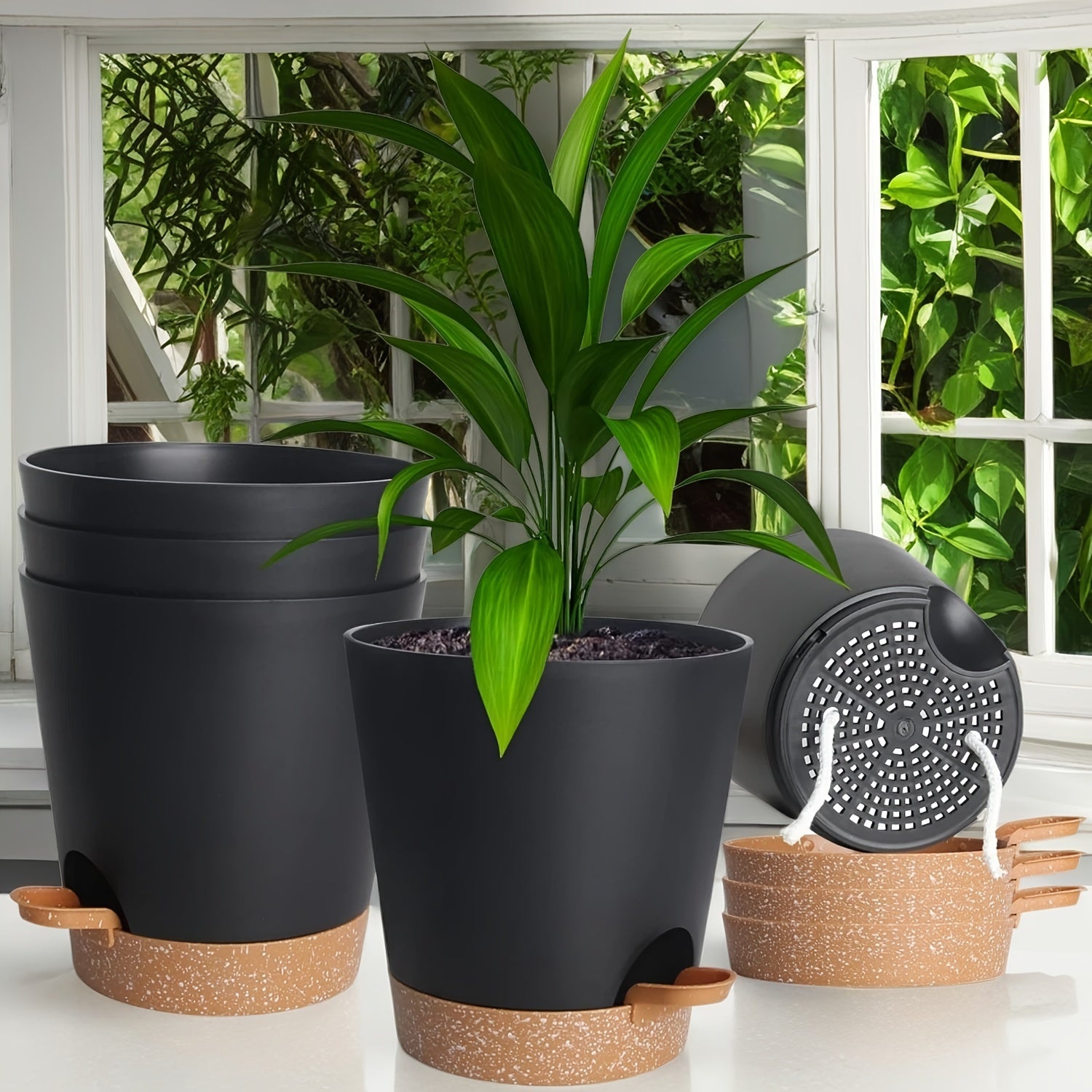 Self-Watering Planter Pots Set - DECO